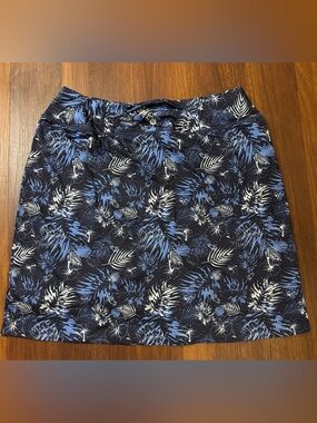 Baleaf Navy Tropical Print Athletic Skort / Golf Tennis Pickleball Skirt – 2XL